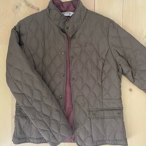 Eddie Bauer Light Brown Down Quilted Jacket